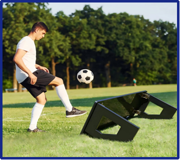 Soccer rebound board panel